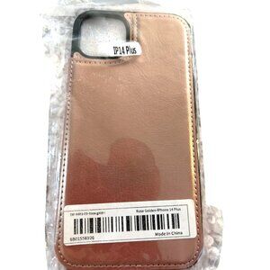 iPhone Smart Phone Case 14 Plus Wallet Style Snap for Cards Rose Gold NWT